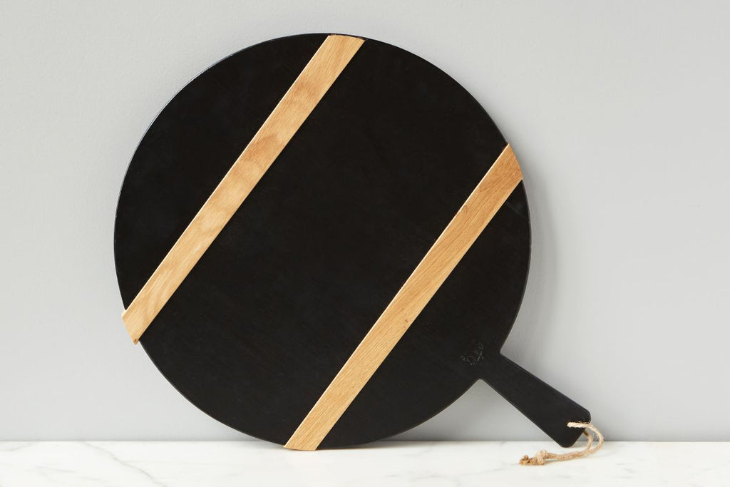 Black Round Mod Wooden Charcuterie Board by etúHOME great for a gift
