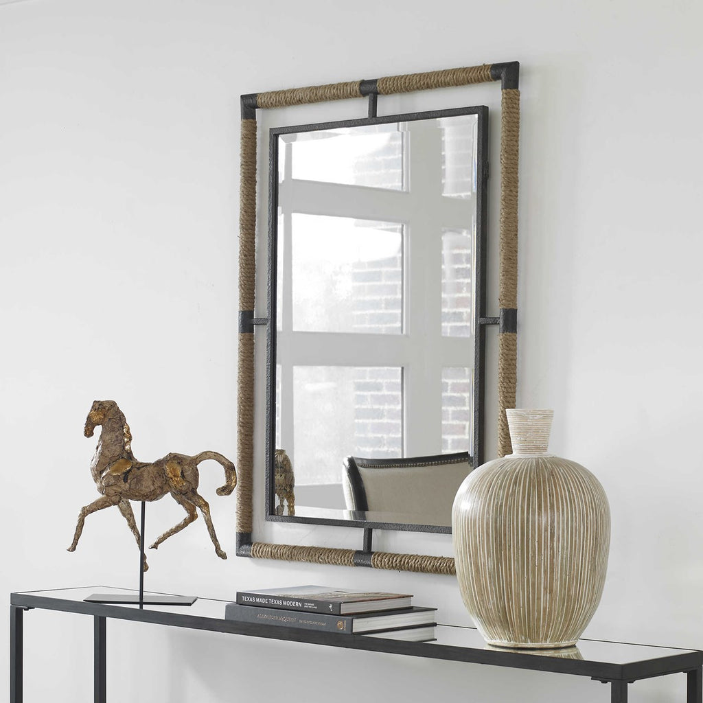 Melville Mirror by Uttermost room setting view