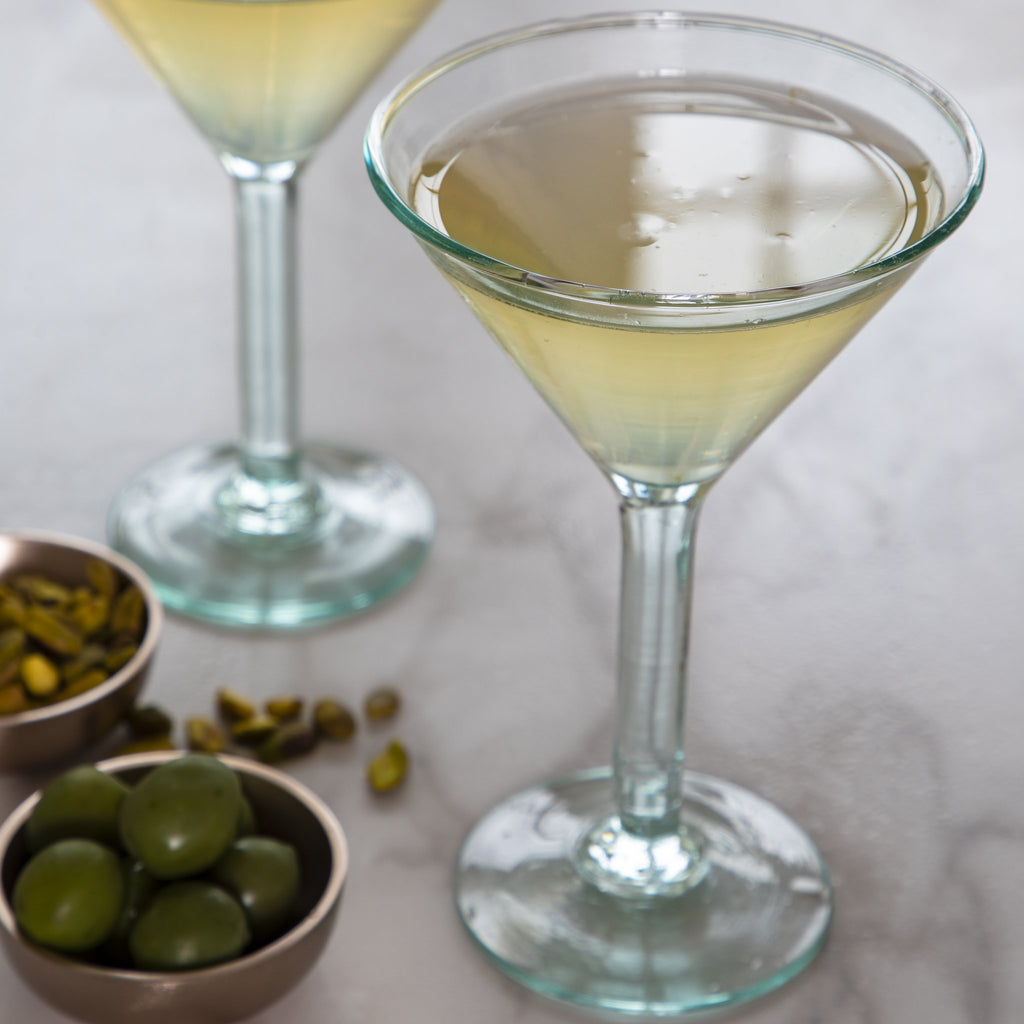 Premium Recycled Martini Glass by BeHome in use