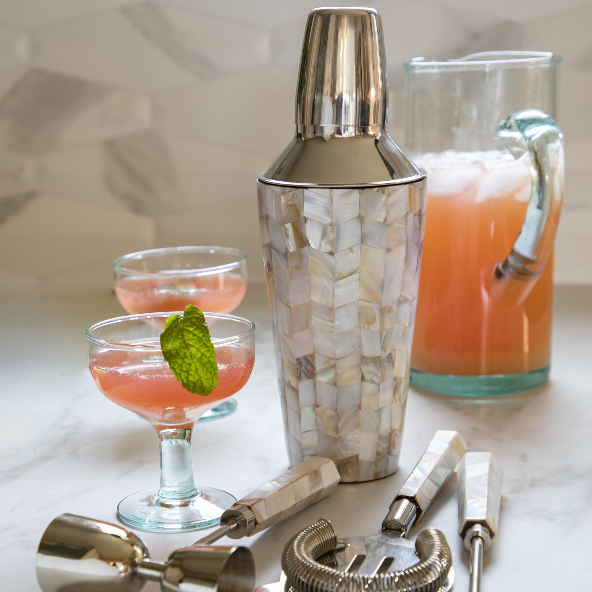 https://coastalairedesign.com/cdn/shop/products/Be-Home_Shell-Mosaic-Cocktail-Shaker_Pitcher.jpg?v=1628782184