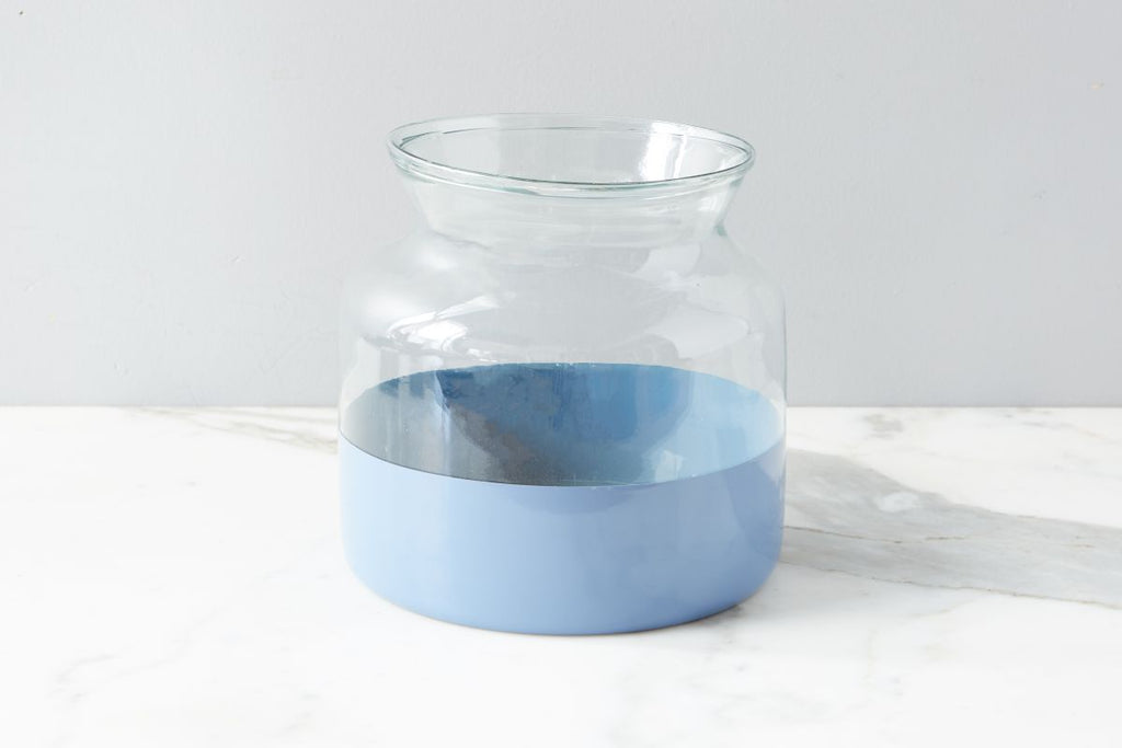 Denim Colorblock Blue Flower Vase by etúHOME