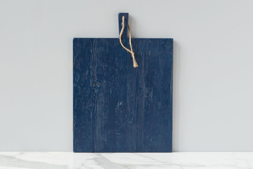 Navy Rectangle Mod Charcuterie Board, Medium by etúHOME back view
